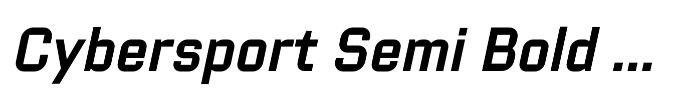 Cybersport Semi Bold Italic